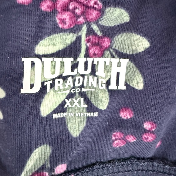 Cotton Bralette – XXL – Duluth Trading CO. Blackberry Floral – NWOT - Picture 4 of 4